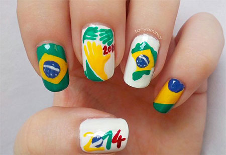 Brazil Nail Art